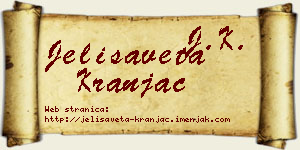 Jelisaveta Kranjac vizit kartica